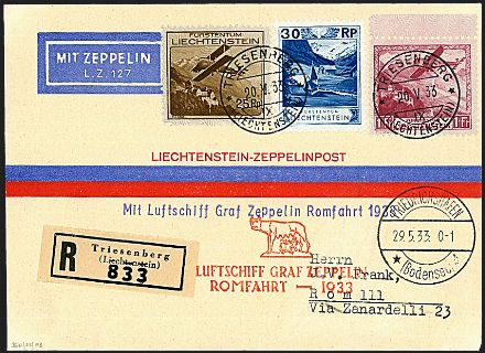 ZEPPELIN - LIECHTENSTEIN  - Catalogo Catalogo di vendita su offerte - Studio Filatelico Toselli