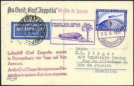 ZEPPELIN - GERMANIA  - Catalogo Catalogo di vendita su offerte - Studio Filatelico Toselli