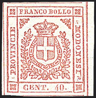 ANTICHI STATI ITALIANI - MODENA - Governo Provvisorio  (1859)  - Catalogo Catalogo di vendita su offerta - Studio Filatelico Toselli