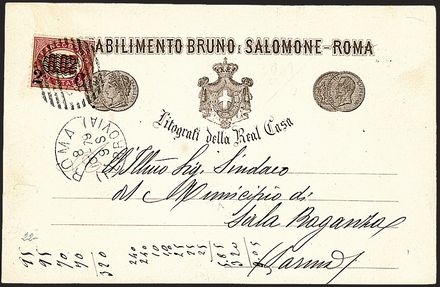 ITALIA REGNO  (1878)  - Catalogo Catalogo di vendita su offerta - Studio Filatelico Toselli