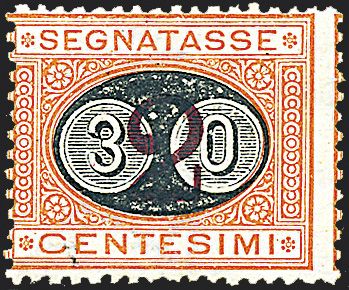 ITALIA REGNO Segnatasse  (1890)  - Catalogo Catalogo di vendita su offerta - Studio Filatelico Toselli