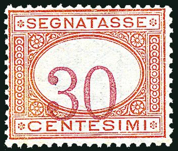 ITALIA REGNO Segnatasse  (1890)  - Catalogo Catalogo di vendita su offerta - Studio Filatelico Toselli