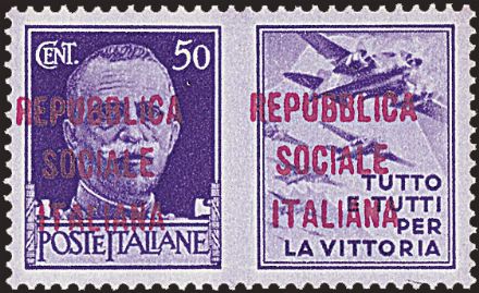 REPUBBLICA SOCIALE ITALIANA Propaganda di guerra  (1944)  - Catalogo Catalogo di vendita su offerta - Studio Filatelico Toselli