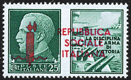 REPUBBLICA SOCIALE ITALIANA Saggi  (1944)  - Catalogo Catalogo di vendita su offerta - Studio Filatelico Toselli