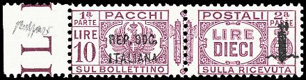 REPUBBLICA SOCIALE ITALIANA Pacchi postali  (1944)  - Catalogo Catalogo di vendita su offerta - Studio Filatelico Toselli