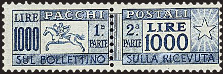 ITALIA REPUBBLICA Pacchi postali  (1954)  - Catalogo Catalogo di vendita su offerta - Studio Filatelico Toselli