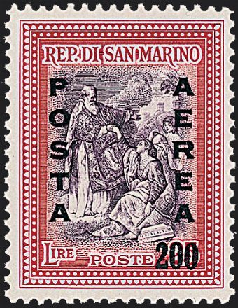 SAN MARINO Posta aerea  (1948)  - Catalogo Catalogo di vendita su offerta - Studio Filatelico Toselli