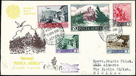 SAN MARINO Posta aerea  (1950)  - Catalogo Catalogo di vendita su offerta - Studio Filatelico Toselli