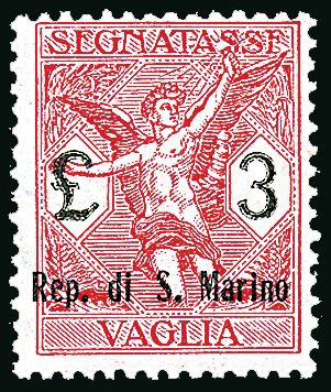 SAN MARINO Segnatasse per vaglia  (1924)  - Catalogo Catalogo di vendita su offerta - Studio Filatelico Toselli