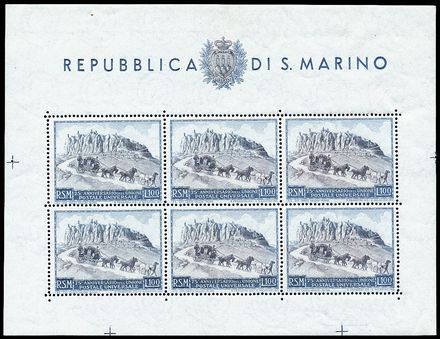 SAN MARINO Foglietti  (1949)  - Catalogo Catalogo di vendita su offerta - Studio Filatelico Toselli