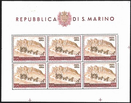 SAN MARINO Foglietti  (1949)  - Catalogo Catalogo di vendita su offerta - Studio Filatelico Toselli