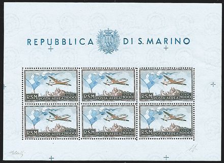 SAN MARINO Foglietti  (1951)  - Catalogo Catalogo di vendita su offerta - Studio Filatelico Toselli