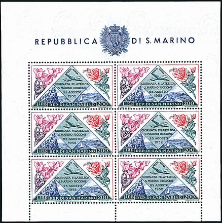 SAN MARINO Foglietti  (1952)  - Catalogo Catalogo di vendita su offerta - Studio Filatelico Toselli