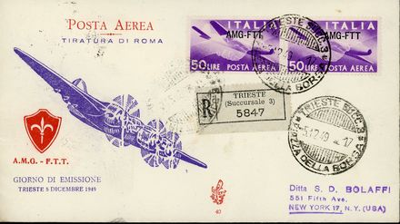 TRIESTE E LA VENEZIA GIULIA  (1949)  - Catalogo Catalogo di vendita su offerta - Studio Filatelico Toselli