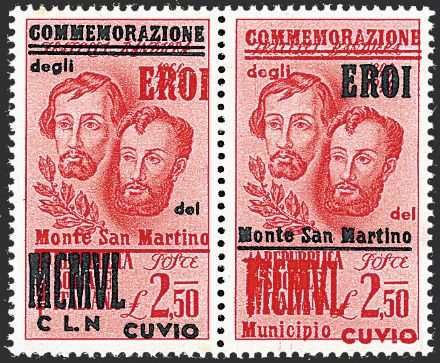 EMISSIONI C.L.N. - CUVIO  (1945)  - Catalogo Catalogo di vendita su offerta - Studio Filatelico Toselli