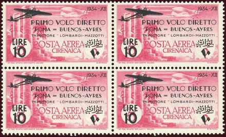 COLONIE ITALIANE - CIRENAICA - Posta aerea  (1934)  - Catalogo Catalogo di vendita su offerta - Studio Filatelico Toselli