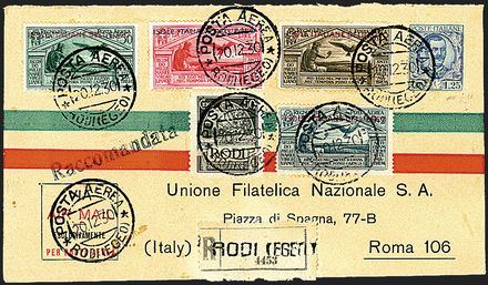 COLONIE ITALIANE - EGEO - Posta aerea  (1930)  - Catalogo Catalogo di vendita su offerta - Studio Filatelico Toselli