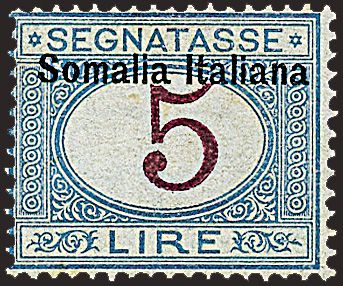 COLONIE ITALIANE - SOMALIA - Segnatasse  (1909)  - Catalogo Catalogo di vendita su offerta - Studio Filatelico Toselli