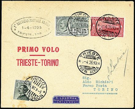 POSTA AEREA ITALIANA  (1926)  - Catalogo Catalogo di vendita su offerta - Studio Filatelico Toselli