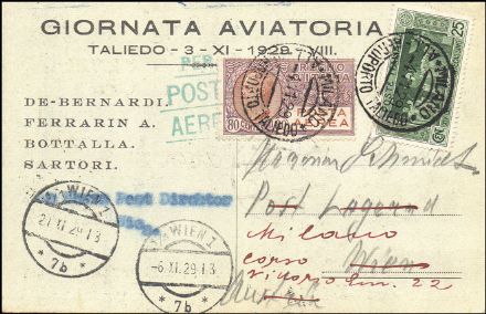 POSTA AEREA ITALIANA  (1929)  - Catalogo Catalogo di vendita su offerta - Studio Filatelico Toselli