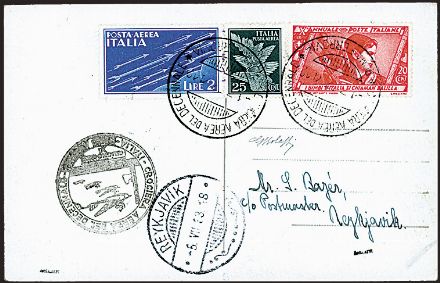 POSTA AEREA ITALIANA  (1933)  - Catalogo Catalogo di vendita su offerta - Studio Filatelico Toselli