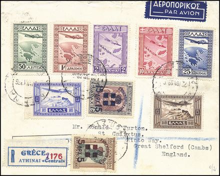 POSTA AEREA ESTERA - GRECIA  (1936)  - Catalogo Catalogo di vendita su offerta - Studio Filatelico Toselli