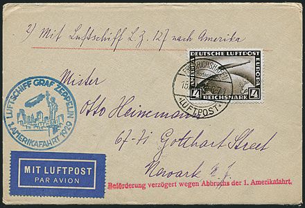 AEROGRAMMI ZEPPELIN - GERMANIA  (1929)  - Catalogo Catalogo di vendita su offerta - Studio Filatelico Toselli