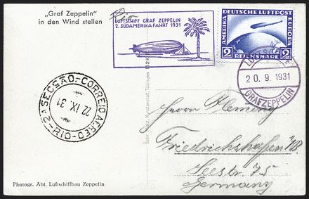 AEROGRAMMI ZEPPELIN - GERMANIA  (1931)  - Catalogo Catalogo di vendita su offerta - Studio Filatelico Toselli