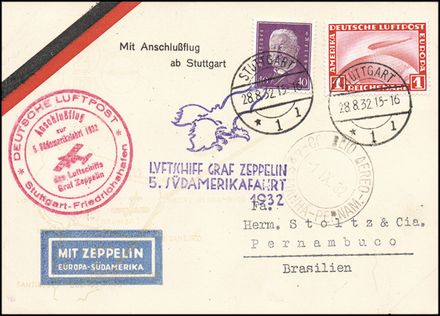 AEROGRAMMI ZEPPELIN - GERMANIA  (1932)  - Catalogo Catalogo di vendita su offerta - Studio Filatelico Toselli