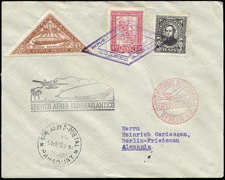 AEROGRAMMI ZEPPELIN - PARAGUAY  (1932)  - Catalogo Catalogo di vendita su offerta - Studio Filatelico Toselli