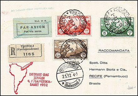 AEROGRAMMI ZEPPELIN - TRIPOLITANIA  (1932)  - Catalogo Catalogo di vendita su offerta - Studio Filatelico Toselli