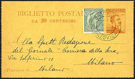 ITALIA REGNO Biglietti Postali  - Catalogo Catalogo di vendita su offerte - Studio Filatelico Toselli