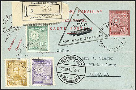 ZEPPELIN - PARAGUAY  - Catalogo Catalogo di vendita su offerte - Studio Filatelico Toselli