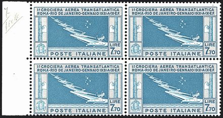 ITALIA REGNO Posta aerea  - Catalogo Catalogo a Prezzi Netti - Studio Filatelico Toselli