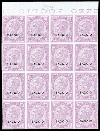 ITALIA REGNO Saggi  - Catalogo Catalogo di vendita su offerte - Studio Filatelico Toselli