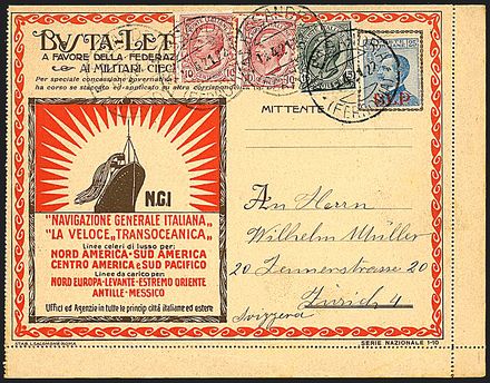 ITALIA REGNO Francobolli per buste e lettere postali - B.L.P.  - Catalogo Catalogo di Vendita su offerta - Studio Filatelico Toselli