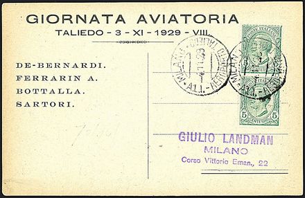 POSTA AEREA ITALIANA  - Catalogo Catalogo di Vendita su offerta - Studio Filatelico Toselli