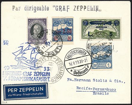 ZEPPELIN - SAN MARINO  - Catalogo Catalogo di Vendita su offerta - Studio Filatelico Toselli