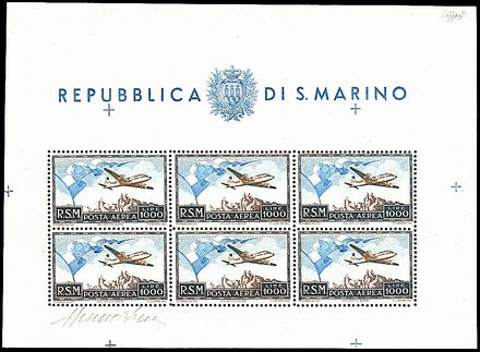 SAN MARINO Foglietti  - Catalogo Catalogo di Vendita su offerta - Studio Filatelico Toselli