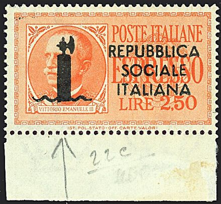 REPUBBLICA SOCIALE ITALIANA Espressi  - Catalogo Catalogo di Vendita su offerta - Studio Filatelico Toselli