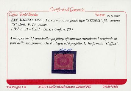 SAN MARINO  - Catalogo Catalogo di vendita su offerta - Studio Filatelico Toselli