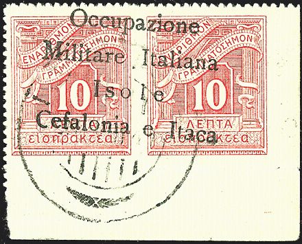 TERRE REDENTE ANNESSE OD OCCUPATE - CEFALONIA E ITACA - Emissione di Itaca - Segnatasse  - Catalogo Catalogo di vendita su offerte - Studio Filatelico Toselli