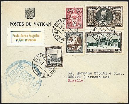 ZEPPELIN - VATICANO  - Catalogo Catalogo di Vendita su offerta di Posta Aerea - II - Studio Filatelico Toselli