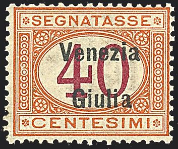 TERRE REDENTE ANNESSE OD OCCUPATE - VENEZIA GIULIA - Segnatasse  - Catalogo Catalogo di vendita su offerte - Studio Filatelico Toselli