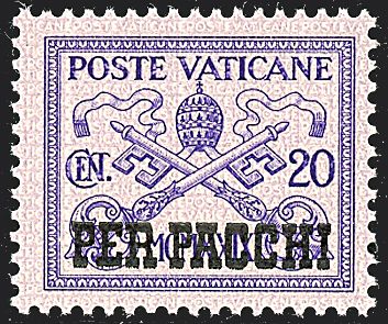 VATICANO Pacchi postali  - Catalogo Catalogo di vendita su offerte ON-LINE - Studio Filatelico Toselli