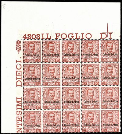 COLONIE ITALIANE - ERITREA  - Catalogo Catalogo di vendita su offerte - Studio Filatelico Toselli