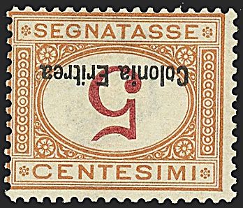 COLONIE ITALIANE - ERITREA - Segnatasse  - Catalogo Catalogo di vendita su offerte - Studio Filatelico Toselli