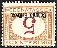 COLONIE ITALIANE ERITREA Segnatasse