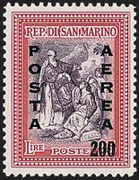 SAN MARINO  Posta aerea