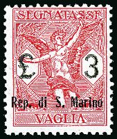 SAN MARINO  Segnatasse per vaglia